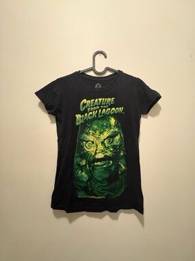 Creature From The Black Lagoon Graphic Tee - Black & Neon Green size small